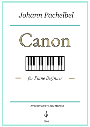 Book cover for Pachelbel's Canon in D - Easy Piano (Full Score)