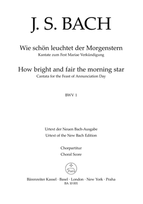 Book cover for Wie schon leuchtet der Morgenstern BWV 1