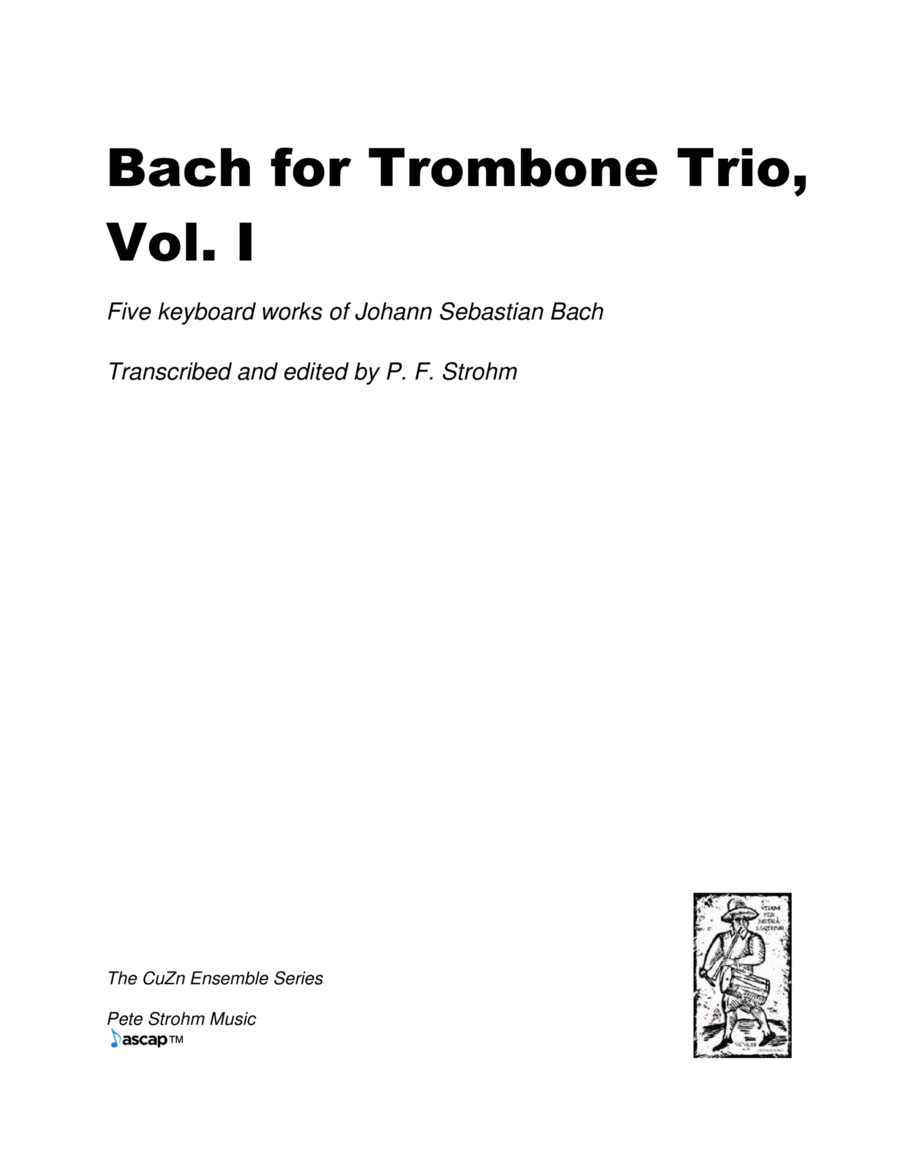 Bach for Trombone Trio, Vol. I image number null