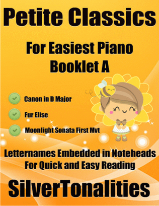 Book cover for Petite Classics for Easiest Piano Booklet A