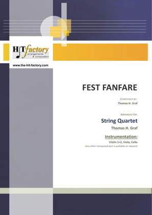 Book cover for Fest Fanfare - Classical Festive Fanfare - Opener - String Quartet