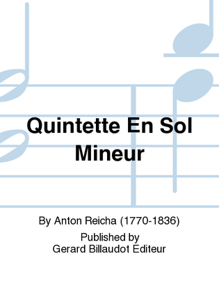 Book cover for Quintette En Sol Mineur