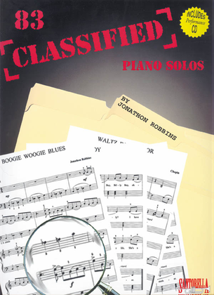 Book cover for 83 Classified Easy Piano Solos with CD
