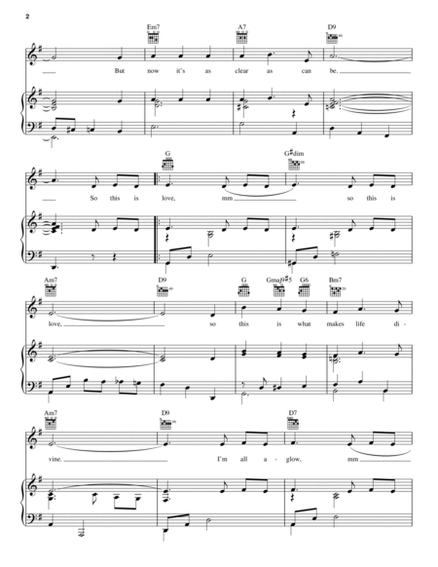 So This Is Love (from Cinderella) by Al Hoffman Piano, Vocal, Guitar - Digital Sheet Music