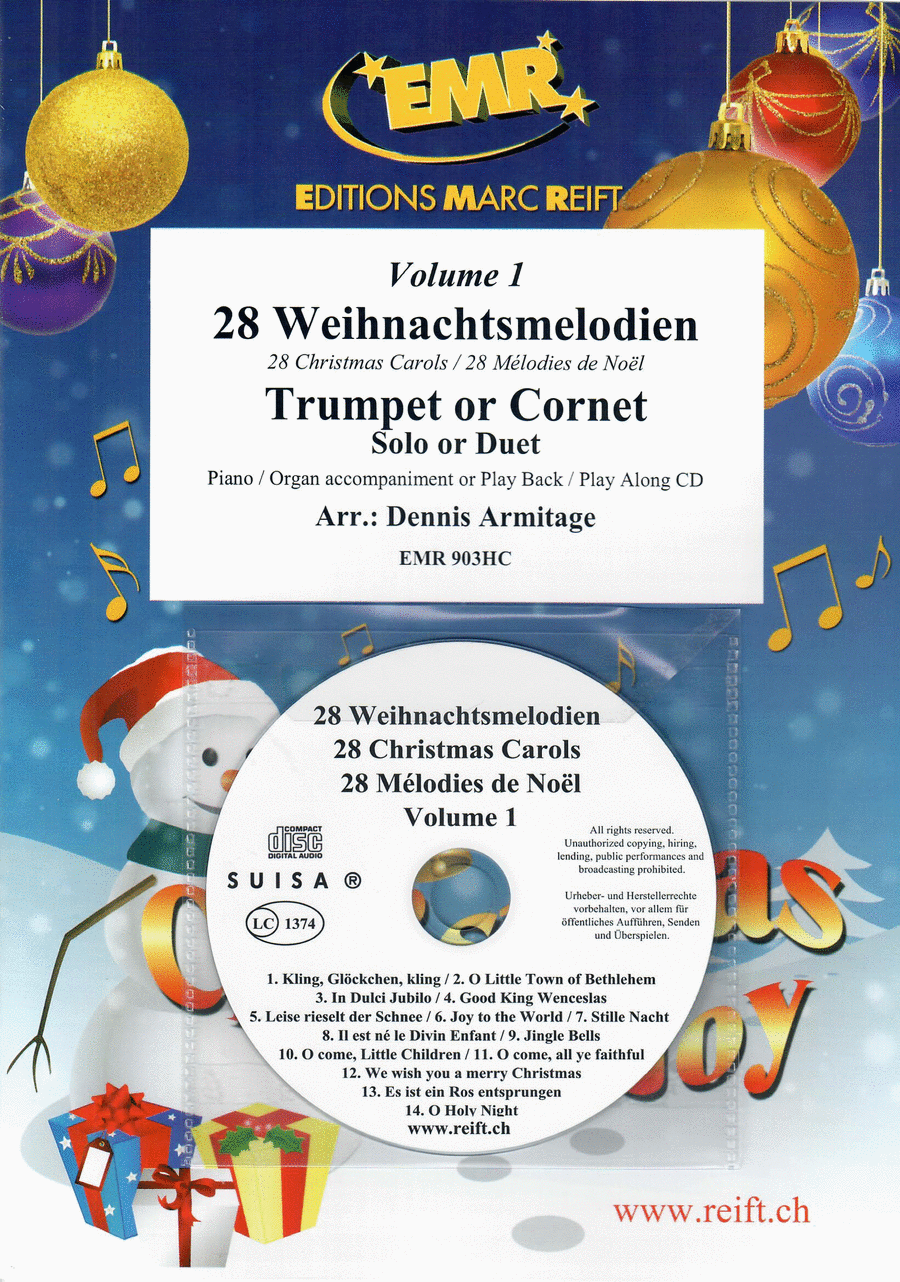 28 Weihnachtsmelodien Vol. 1 (with CD)