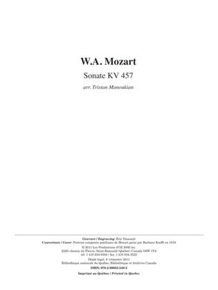 Book cover for Sonate KV 457