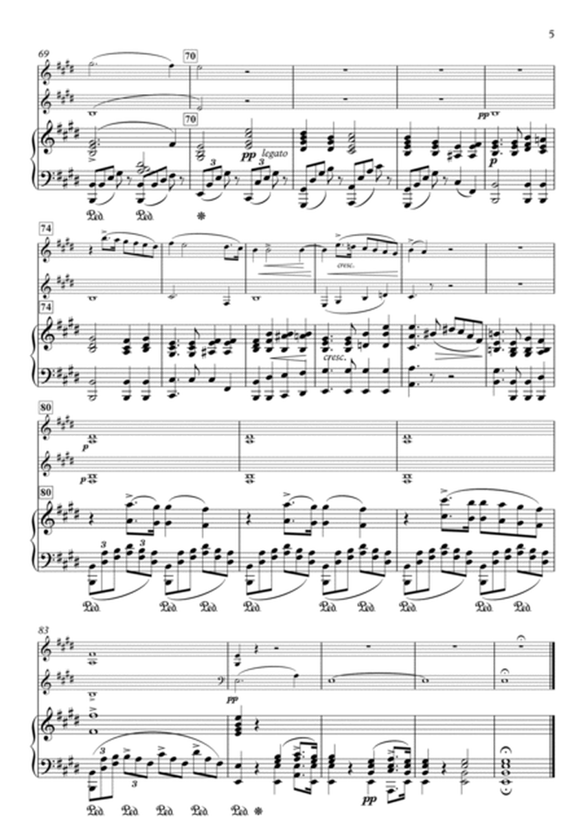 Piano Trio No.2, Op.12, II. Adagio ma non tanto for Violin, Viola & Piano image number null