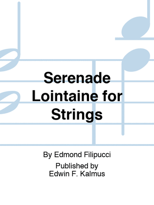 Book cover for Serenade Lointaine for Strings