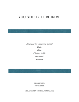 Book cover for You Still Believe In Me