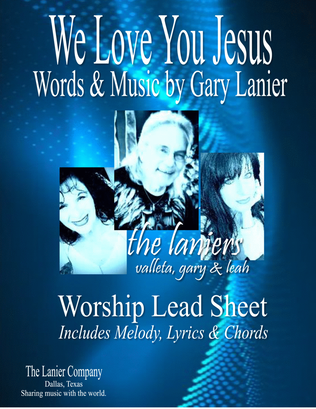 Book cover for WE LOVE YOU JESUS, Worship Lead Sheet (Melody, Lyrics, Chords)