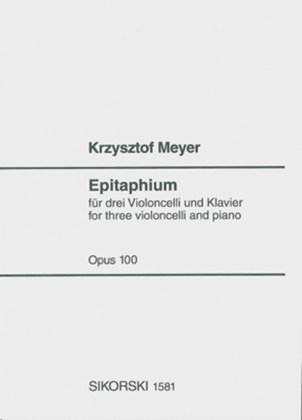 Book cover for Epitaphium, Op. 100 (2004)