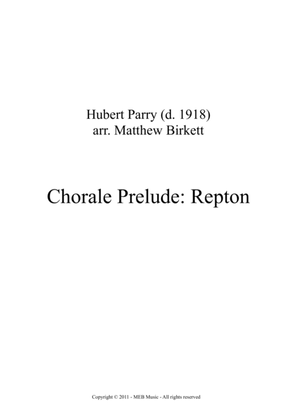 Book cover for Chorale Prelude: Repton