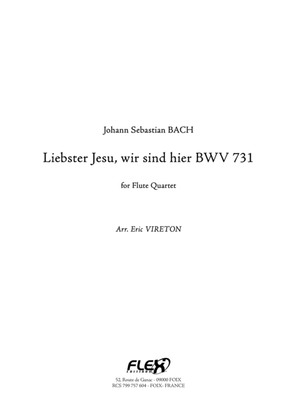 Liebster Jesu, wir sind hier BWV 731