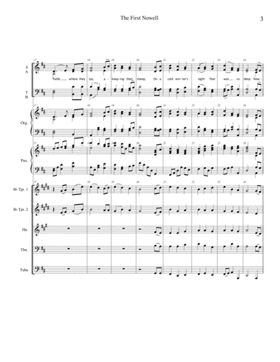 The First Noel Instrumental Pack (companion product to The First Noel SATB and piano) image number null