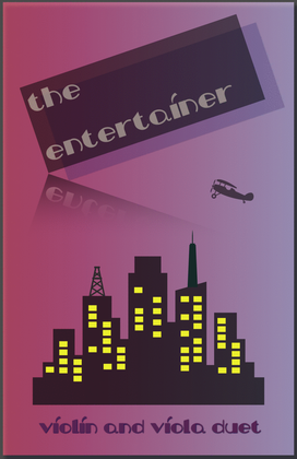 Book cover for The Entertainer by Scott Joplin, Violin and Viola Duet