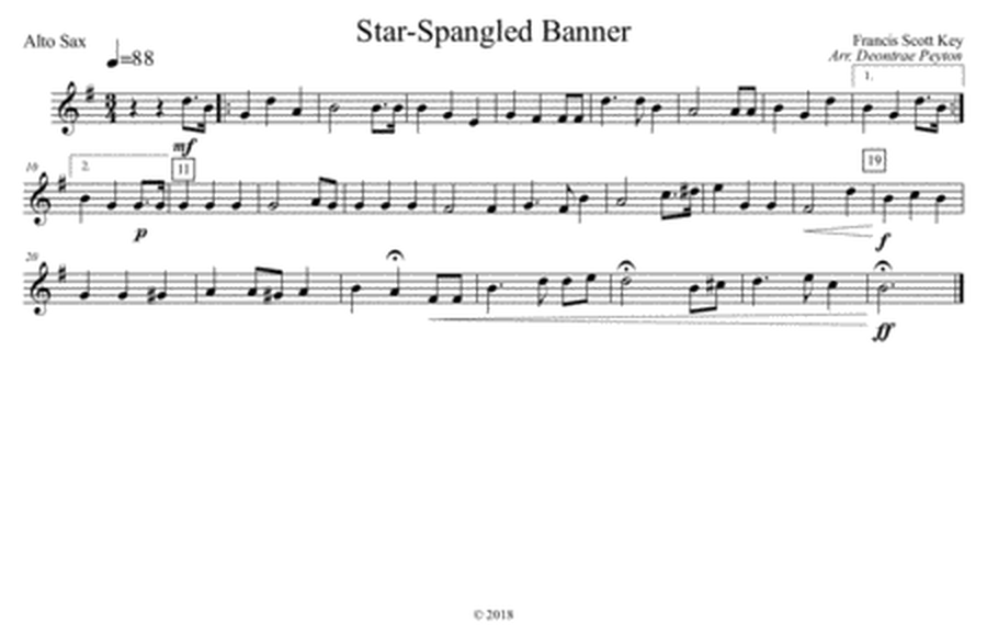 The Star-Spangled Banner for Marching Band image number null