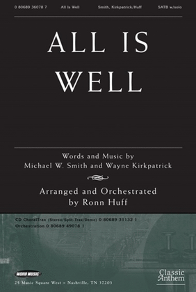 Book cover for All Is Well - Anthem