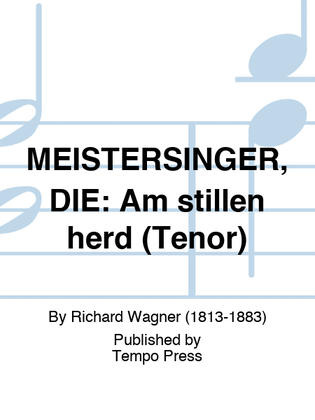 Book cover for MEISTERSINGER, DIE: Am stillen herd (Tenor)