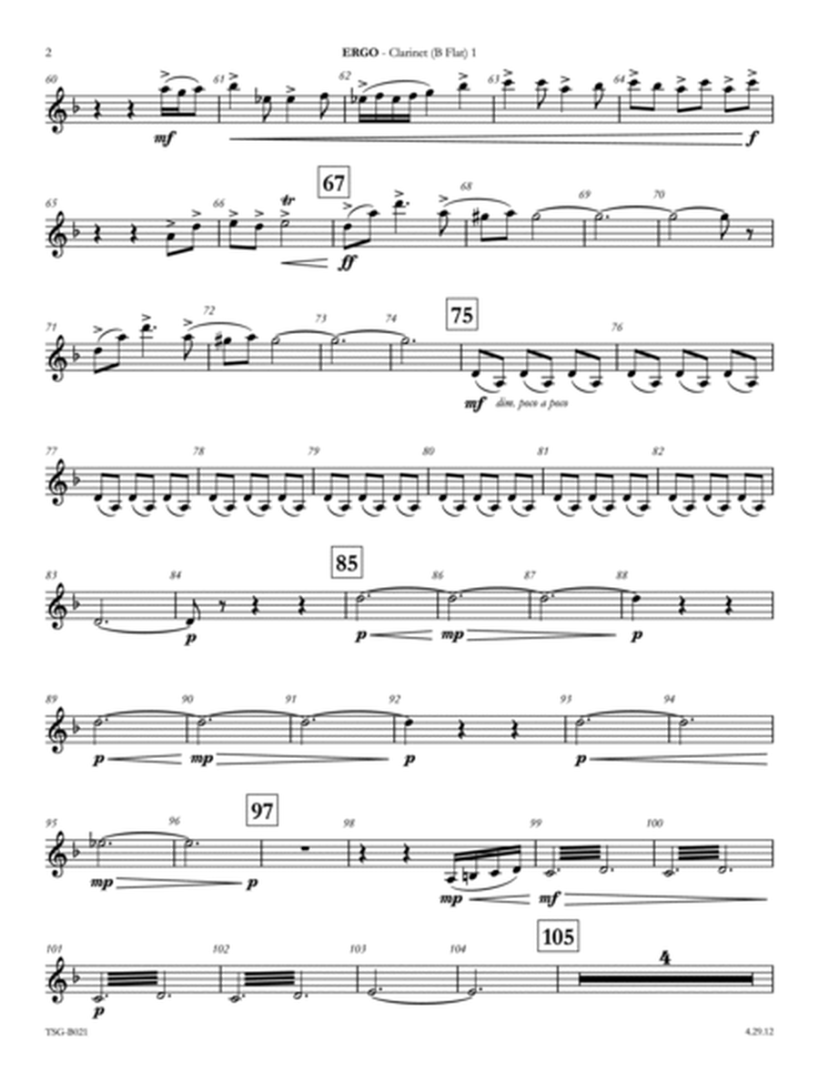Ergo: 1st B-flat Clarinet