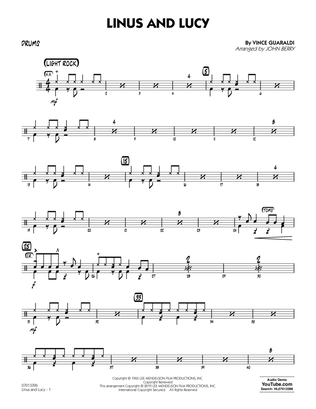 Book cover for Linus and Lucy (arr. John Berry) - Drums