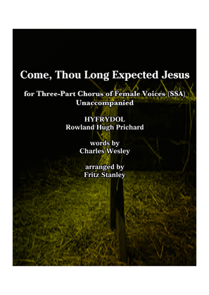 Book cover for Come, Thou Long Expected Jesus - SSA A Cappella