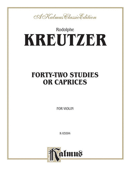 Forty-two Studies or Caprices