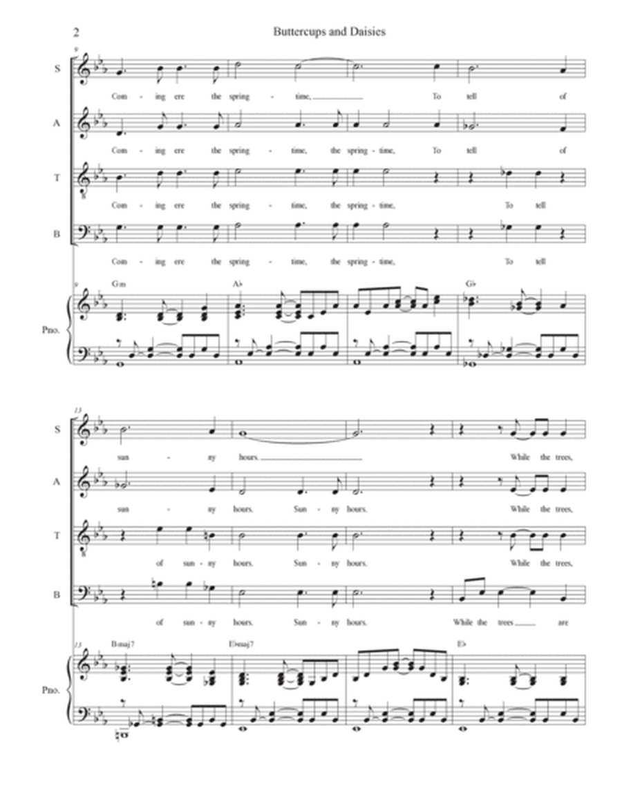 Buttercups And Daisies (SATB) image number null