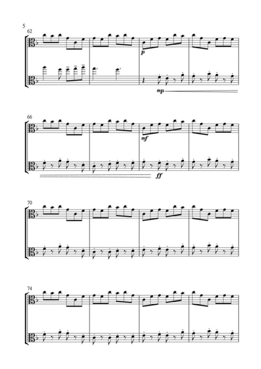 I Saw Three Ships for Viola Duet in F Major. Intermediate. image number null