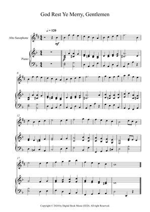 Book cover for God Rest Ye Merry, Gentlemen (Alto Sax + Piano)