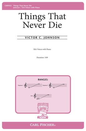 Book cover for Things That Never Die