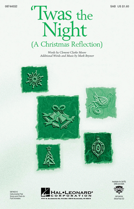 Book cover for Twas the Night (A Christmas Reflection)