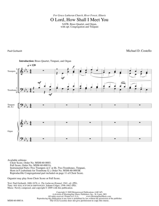 Book cover for O Lord, How Shall I Meet You (Downloadable Full Score)