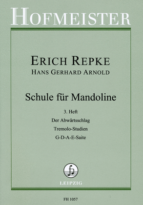 Book cover for Schule fur Mandoline, Heft 3