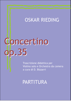 Book cover for Oskar Rieding - Concertino op.35