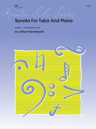 Book cover for Sonata For Tuba And Piano