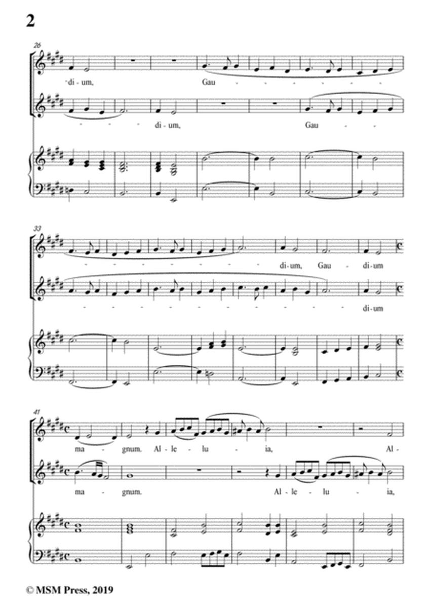 Leoni-Ecce annuntio vobis,in E Major,for two Voices&Piano image number null