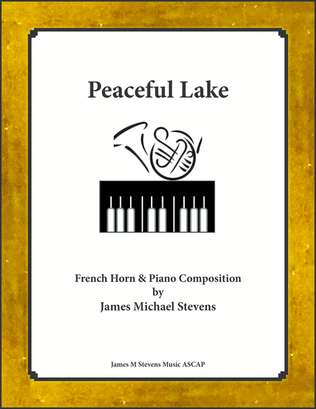 Book cover for Peaceful Lake - French Horn & Piano