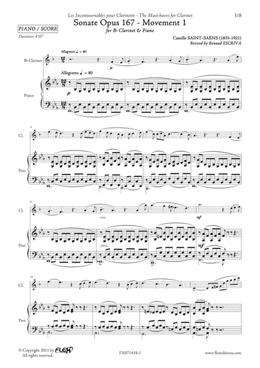 Sonata Opus 167 - Mvt 1
