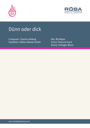 Book cover for Dunn oder dick