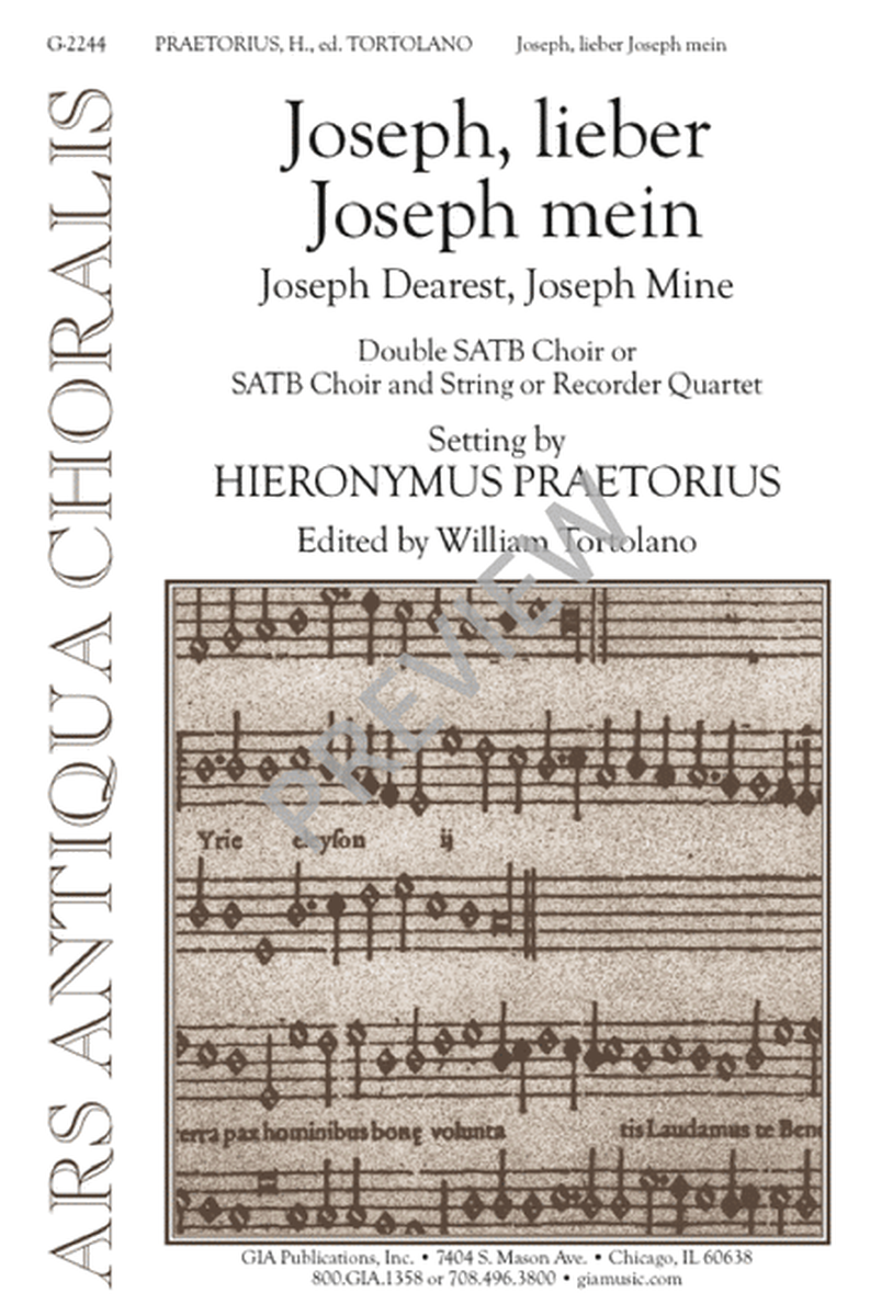 Joseph, lieber, Joseph mein - Instrument edition