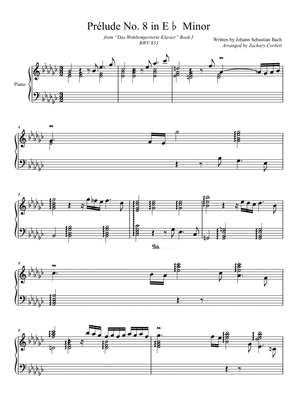 Prelude No. 8 BWV 853 in Eb Minor