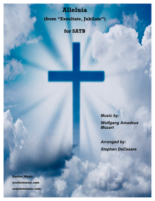 Book cover for Alleluia (from "Exsultate, Jubilate" - SATB)