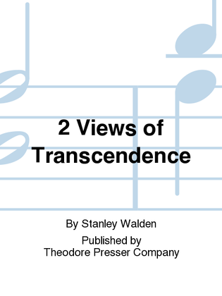 Book cover for 2 Views of Transcendence