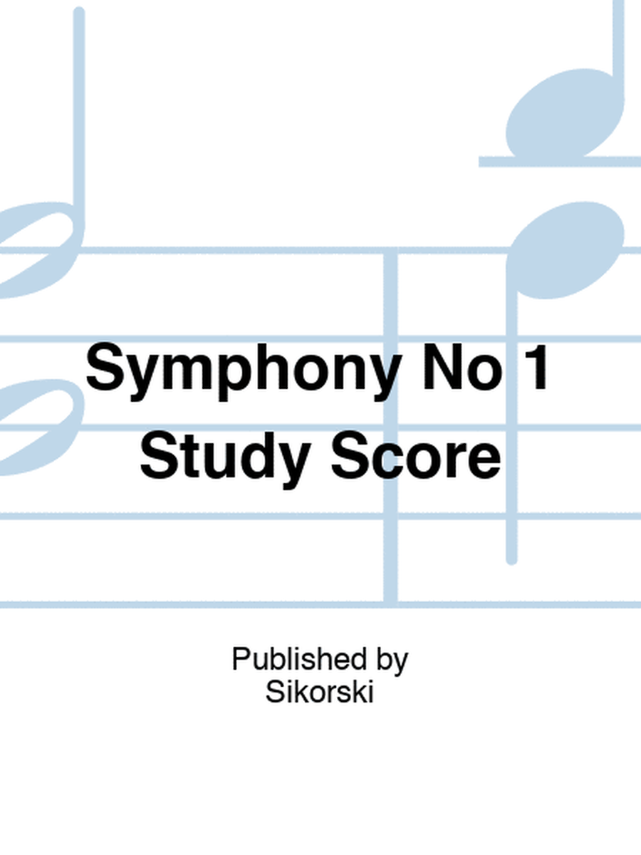 Symphony No 1 Study Score