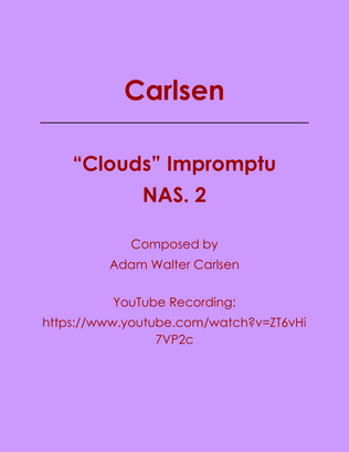 Book cover for "Clouds" Impromptu NAS. 2