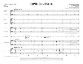Book cover for Come, Emmanuel - Full Score