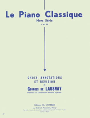 Book cover for Le Piano classique Hors serie No. 22