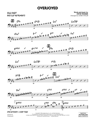 Overjoyed - Bass Clef Solo Sheet