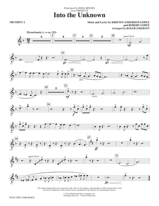 Book cover for Into The Unknown (from Disney's Frozen 2) (arr. Roger Emerson) - Trumpet 2