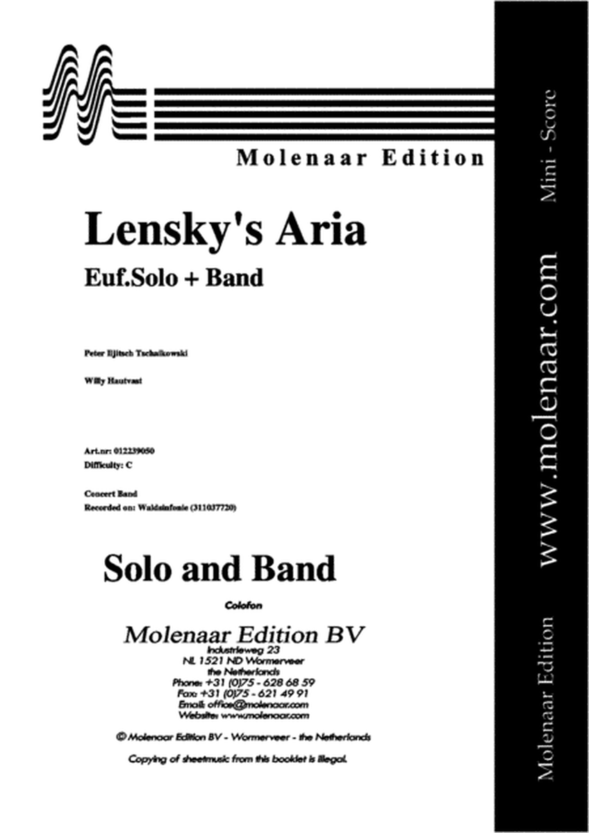 Lensky's Aria for Euphonium and Band image number null